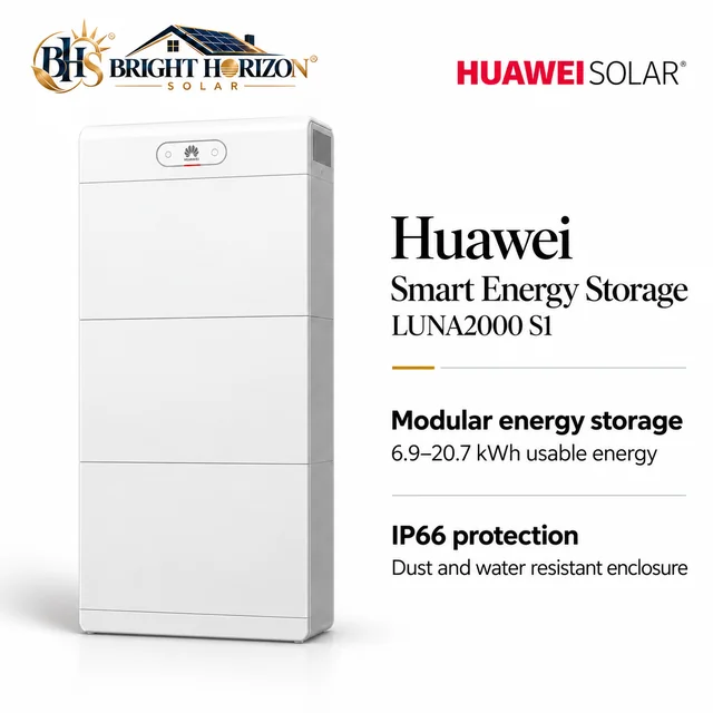Huawei LUNA2000 S1 equipment illustration; final Prestige equipment is confirmed with the quotation